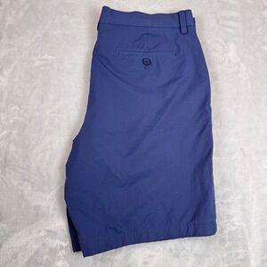 Vineyard Vines OTG On The Go Flat Front Chino Shorts Mens Size 34 Navy Blue